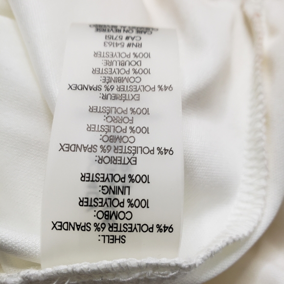 Calvin Klein Petite Women's Bell Sleeve cream lined dress - Picture 5 of 8